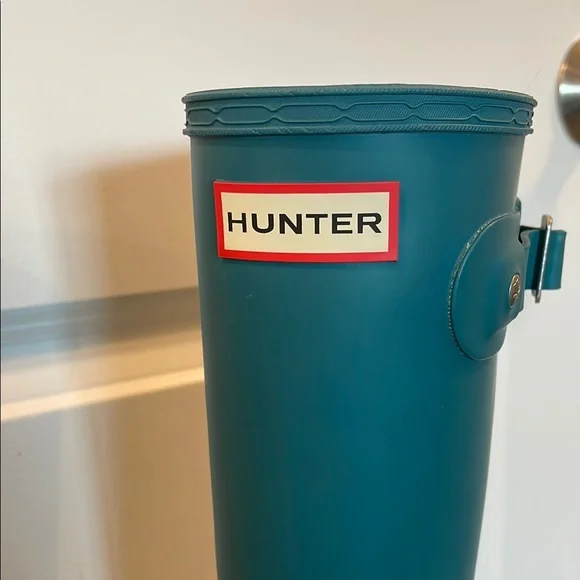 Hunter Classic Knee High Bright Teal Boots, women’s 6 - Picture 3 of 9